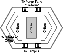 Map of Morse Hall, fourth floor